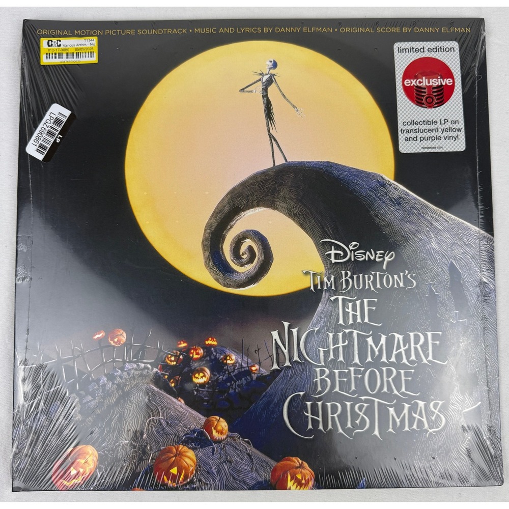 Nightmare Before Christmas Soundtrack Vinyl Record Translucent Limited Edition‎